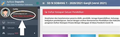 Untuk meningkatkan keamanan dari segi pengguna, saat ini proses generate prefill dapat. Cara Verifikasi Akun Operator dan Guru Dapodik 2021 - SDN SOBANG 1