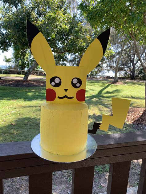 Easy Pikachu Cake For Pokémon Party Pikachu Cake Pokemon Party Zion