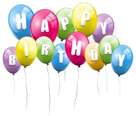 Happy Birthday Png Birthday Balloons Free Birthday Stuff