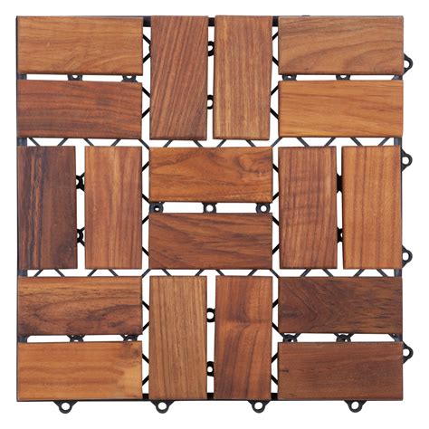 Nordic Style Teak Wood Interlocking Floor Tiles Zig Zag 18 Etsy