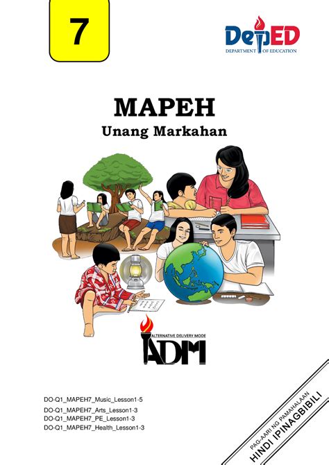 Mapeh Grade Mapeh Module Guide For Grade I Mapeh Unang Markahan My