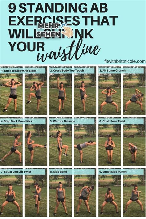 9 Standing Ab Exercises Thatll Shrink Your Waistline Standing Ab Exercises Standing Abs