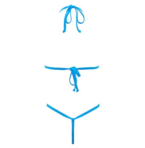 Sherrylo Turquoise Star Extreme Micro Bikini Mini Slutty Crotchless G String Bikinis Sherrylo