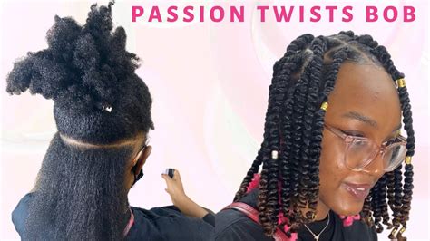 Passion Twists Bob Tutorial Short Twists Youtube