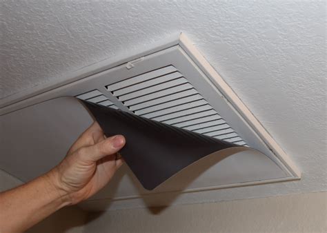 The ceiling dust deflector, meanwhile, is an especially innovative solution for preventing unsightly carbon soot from building up on the ceiling tiles surrounding the ceiling hvac vents. Save Money by Covering Heat and Air Conditioner Vents in ...