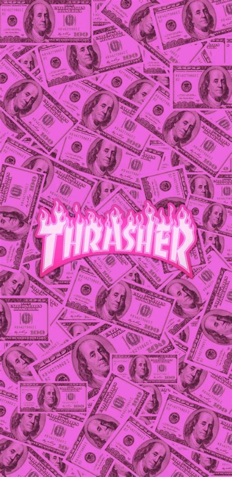 Pink aesthetic wallpaper money baddie. #pink #money #thrasher #background #wallpaper #tumblr # ...