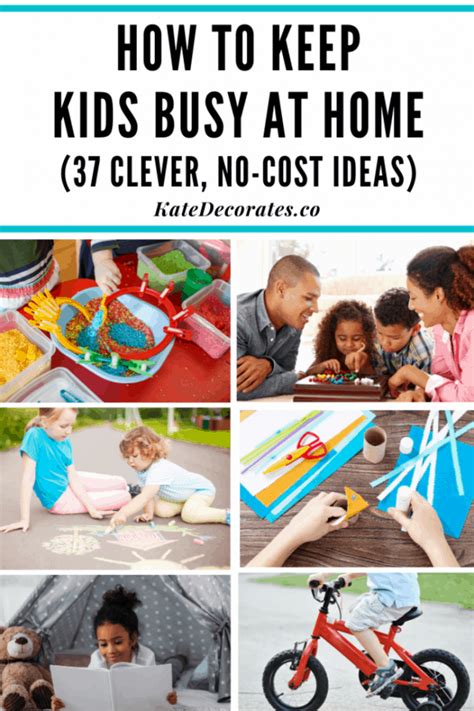 37 Free Activities To Keep Kids Busy At Home Kate Decorates