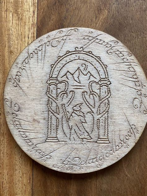 The Lord Of The Rings Coaster Set Etsy