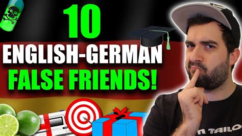 Top 10 Popular German English False Cognates Friends Youtube