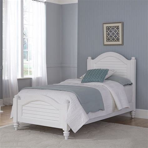 Mecor twin curved metal bed frame/mattress foundation/platform bed for kids girls boys with steel headboard footboard,no box spring needed,white/twin size. Home Styles Bermuda Wood Twin Bed in White - 5543-400