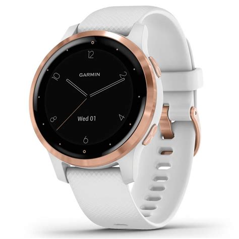 Garmin Vivoactive 4s Gps Smartwatch White Rose Gold