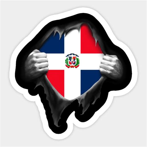 dominican republic dominican flag dominican republic flag sticker teepublic