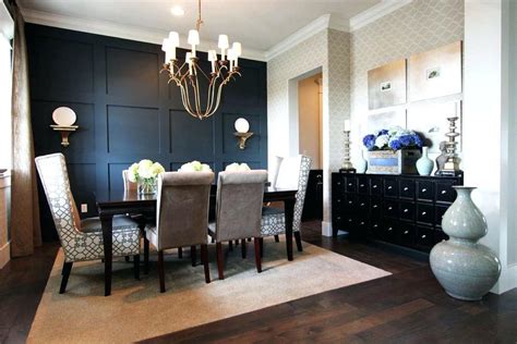 10 Black Accent Wall Dining Room Design Dhomish