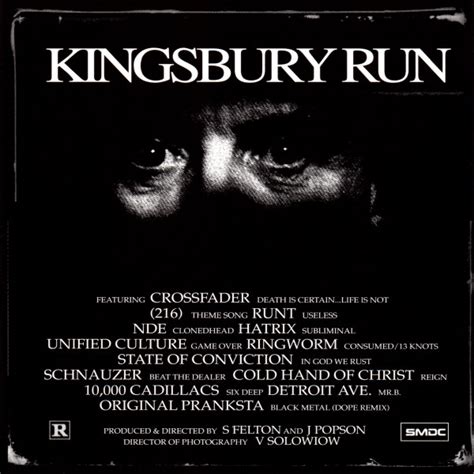 Kingsbury Run 2000 Cd Discogs