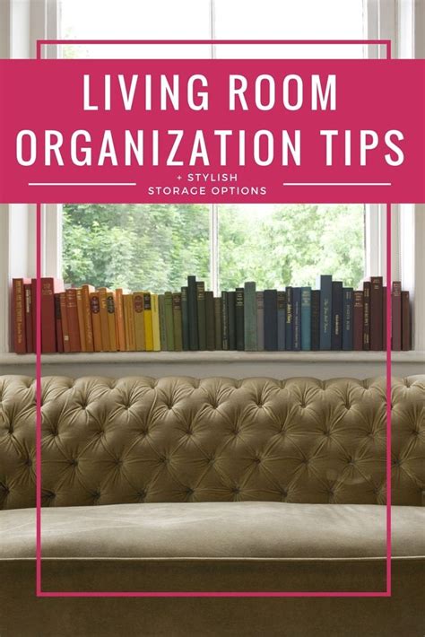 If you have a very small living room, lean into coziness in a big way: Living Room Organization + Stylish Storage ...