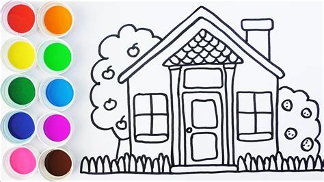 Como Dibujar Y Colorear Una Casa Draw House Videos