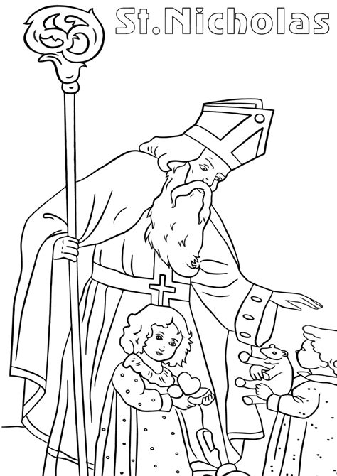 Saint Nicholas coloring pages | Coloring pages to download and print