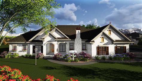 One story home plans come in a wide variety of sizes and styles. One Story European House Plan - 890027AH | Architectural ...
