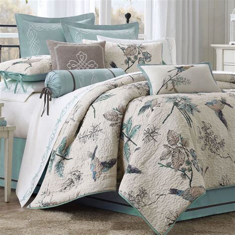 Pyrenees Bird And Leaf Quilted Comforter Bedding House Bed Comforter