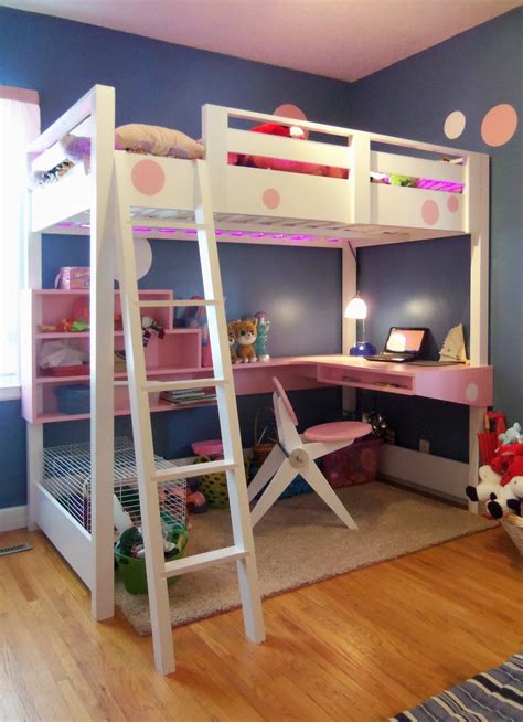 Ana White Loft Bed With Desk Diy Projects