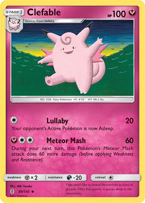 Clefairy pokémon serebii.net pokédex providing all details on moves, stats, abilities, evolution data bathed in moonlight, its wings glow faintly. Clefable Guardians Rising Card Price How much it's worth? | PKMN Collectors