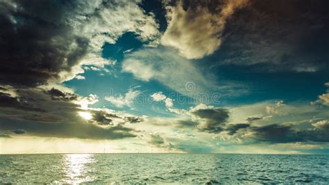 Seascape Sea Horizon And Sky Stock Photo Image Of Dark Baltic 99329204