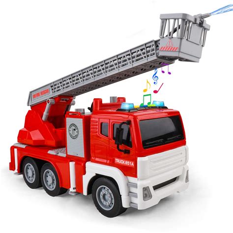 Buy Fire Trucks For Boys Firetruck And 5 Fireman Toy With Water