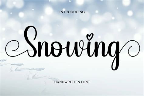 Snowing Font By Cans Studio · Creative Fabrica