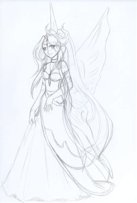 Queen Of Fairies Sketch By Dea 89 On Deviantart