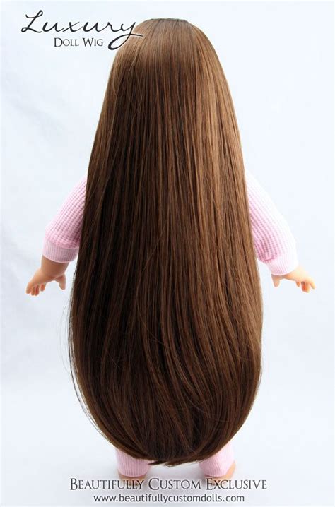 Chocolate Brown Doll Wig For Custom American Girl Dolls Size 10 11 ~kanani Custom American