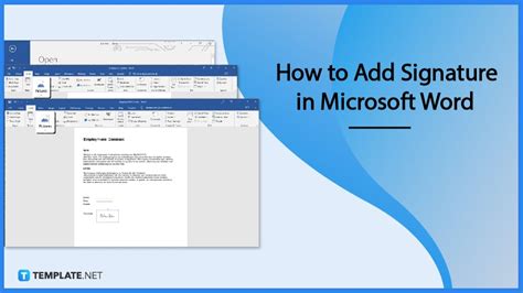 How To Add Signature In Microsoft Word