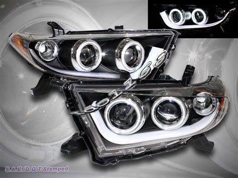 Low beam # h11, high beam # 9005 and front turn signal # 3457na (also # 3457a. 2011-2012 TOYOTA HIGHLANDER TWO HALO CCFL PROJECTOR HEADLIGHTS + LIGHT BAR BLACK | eBay