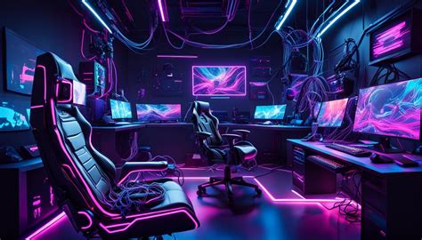 Immersive Gaming Haven - AI Generated Artwork - NightCafe Creator