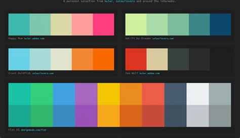 Javascript Color Palette Design Examples Onaircode