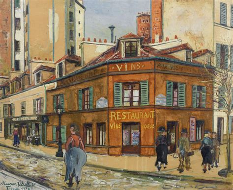 Maurice Utrillo Aux Vignobles De France Boulevard Du Montparnasse à