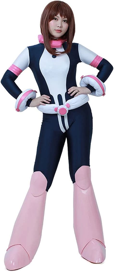 Miccostumes Womens Ochako Uraraka Hero Cosplay Suit