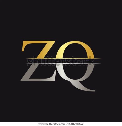 Initial Zq Logo Design Vector Template Stock Vector Royalty Free