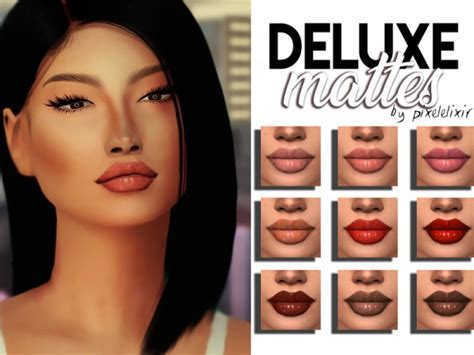 The Sims Resource Deluxe Mattes Lips By Miamercury • Sims 4 Downloads