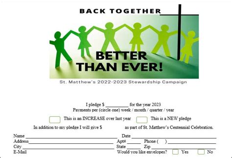 The Giving Card Pledge — St Matthews Episcopal Church