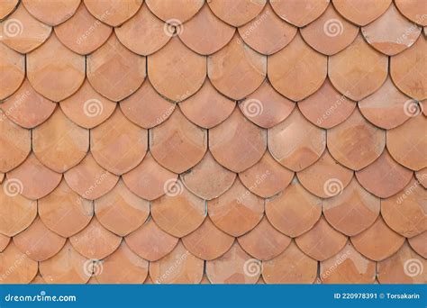 Terracotta Roof Tiles Texture And Background Seamless Stock Image