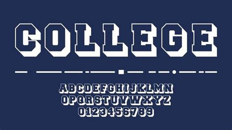 College Font Vector Art Icons And Graphics For Free Download