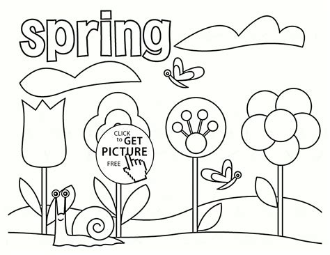 Spring Tree Coloring Page at GetColorings.com | Free printable