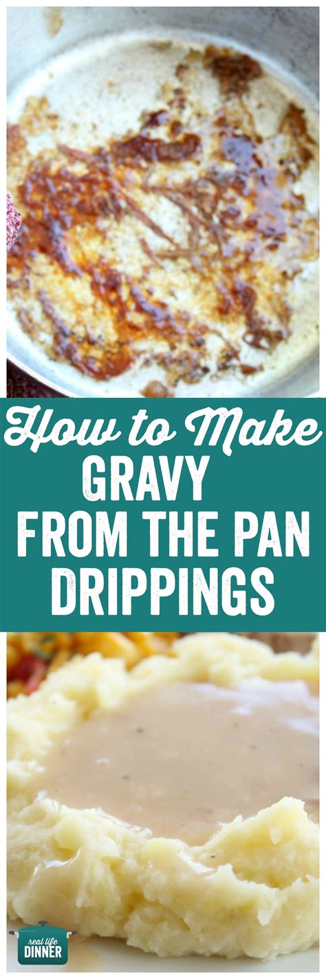 how to make gravy out of pan drippings real life dinner