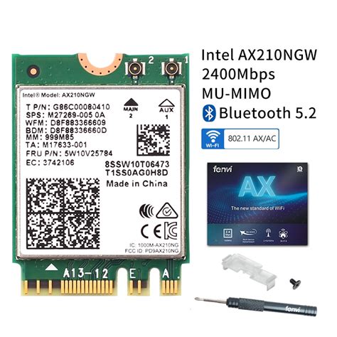 Dual Band Intel Ax210ngw M2 Wifi Card Wifi 6e 80211ax Mini Pci E Card
