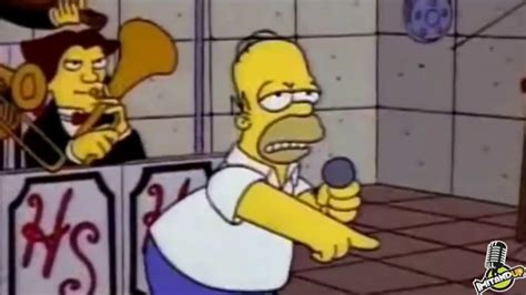 Los Simpsons Homero Simpson Cantando Tusa Youtube