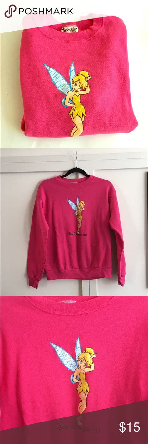 Tinkerbell Sweatshirt Hot Pink Sweatshirt Sweatshirts Clothes Design