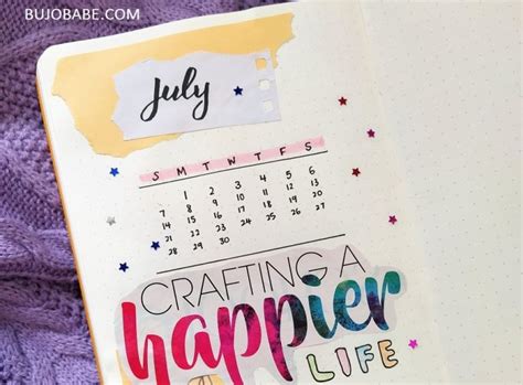 July Bullet Journal Ideas A Complete Guide Youll Need Bujo Babe