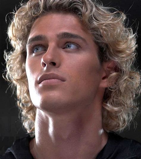 Vasily Stepanov Curly Hair Men Long Blonde Curly Hair Beautiful Men