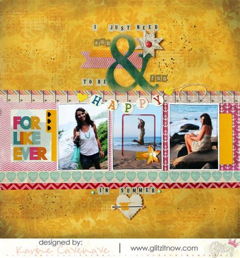 Scrapbooking Layouts Scrapbook Pages Summer Design Beauty Pageant
