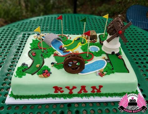 If you know someone who spends most of their time on the fairway, our golf gifts for men are a surefire way to their heart. Ryans' mini golf cake #golfcardgame | Golf cake, Golf ...